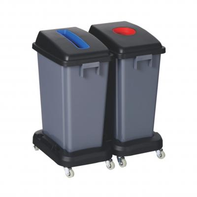  60l Clasificación de contenedores de residuos con base.