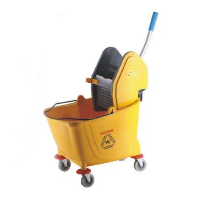 34L plastic side press mop bucket