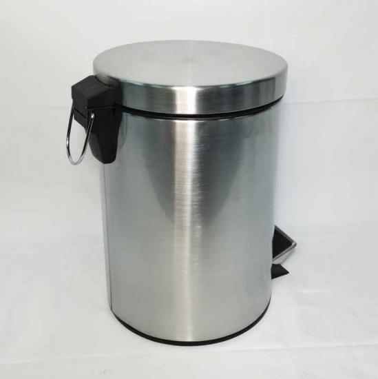 12L stainless steel garbage cans with pedal