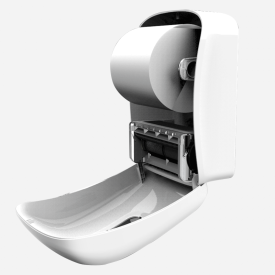 Dispensador de papel de toalla en rollo de mano con sensor