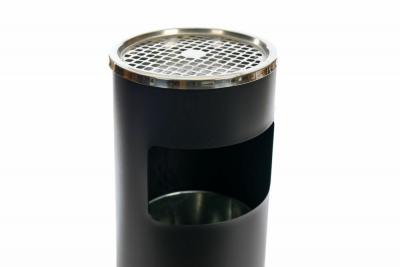 Cubo de cenicero Cubo de metal permanente Cubo de basura público Cubo de basura de cenicero de metal